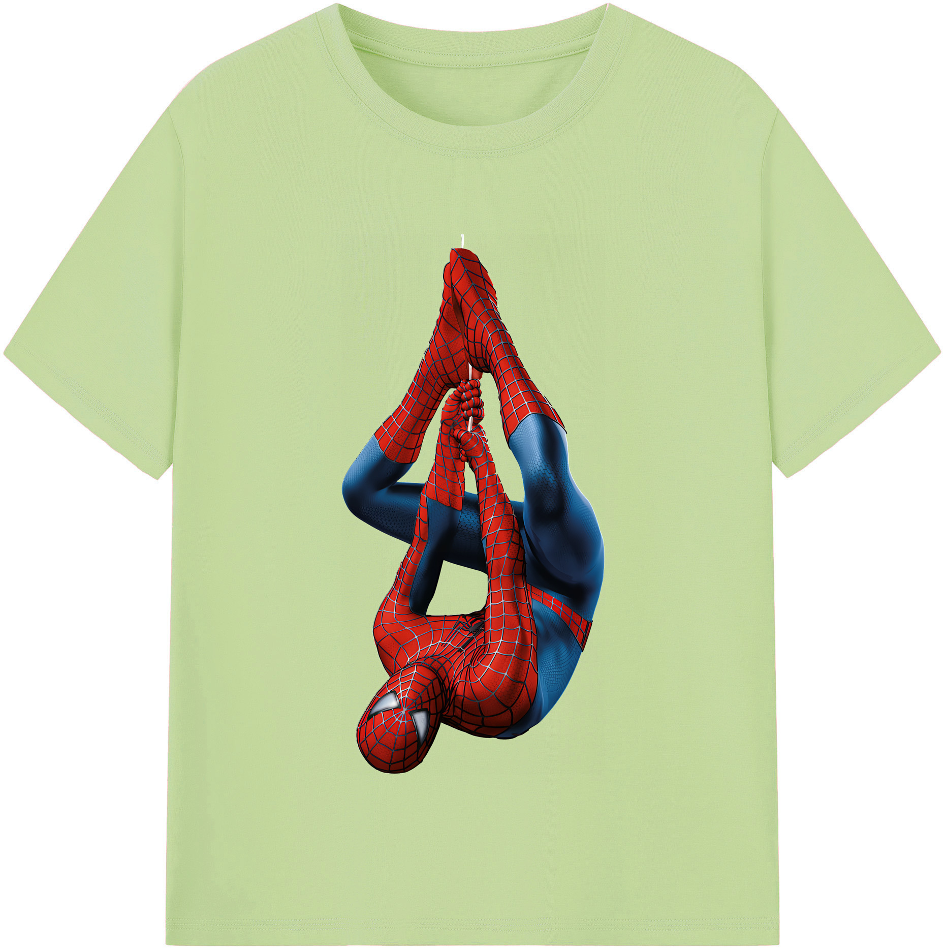 Spider Man スパイダーマン 綿100％半袖Tシャツ（フロントプリント）